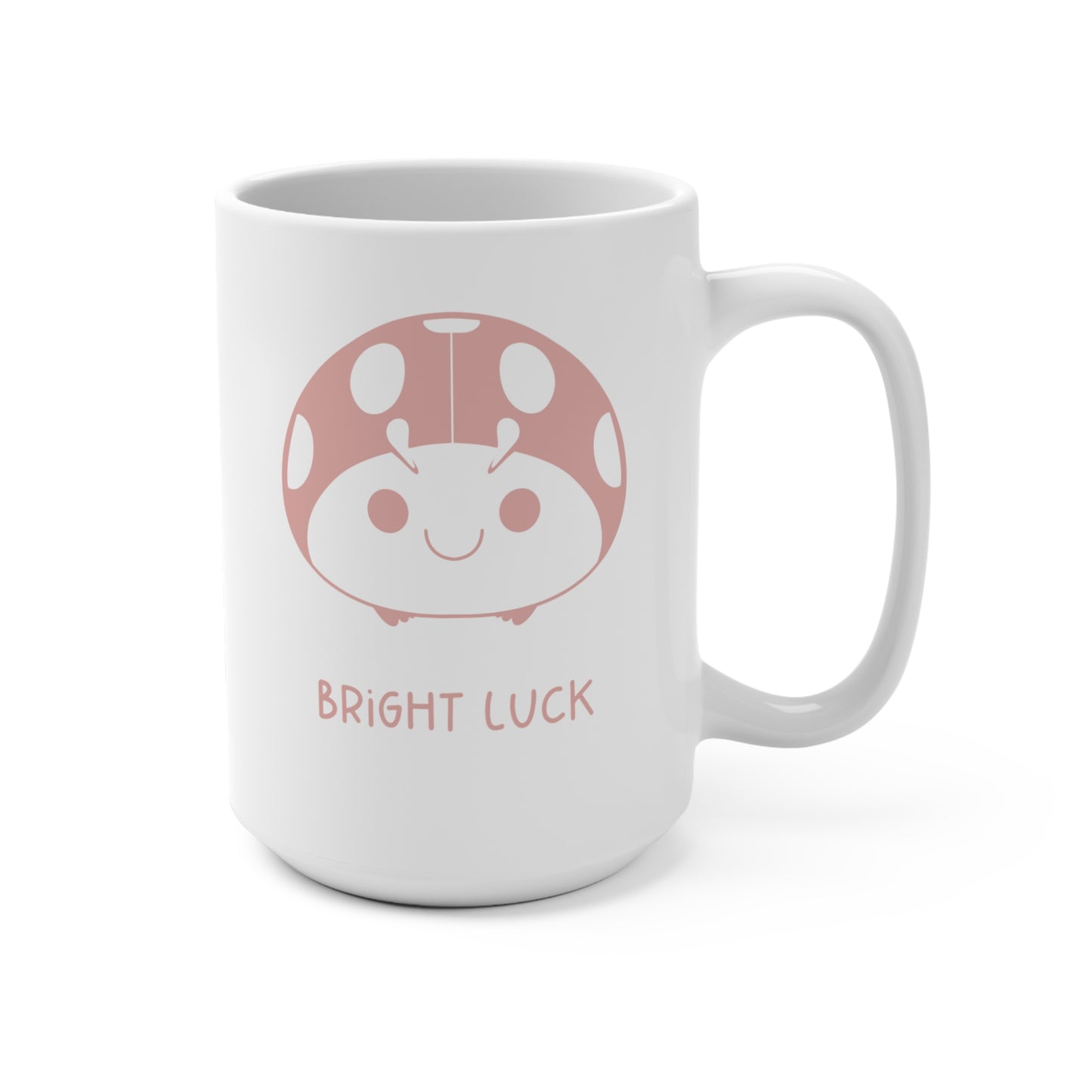Didi the Ladybug Mug – Bright Luck Ceramic Cup (15oz) | Cute Gift for Tea & Coffee Lovers