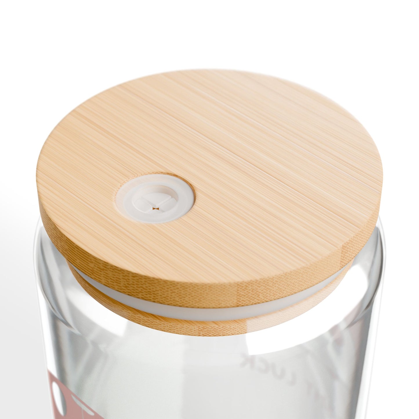 Bright Luck – 16oz Sipper Glass w/ Lid & Straw | Didi the Ladybug